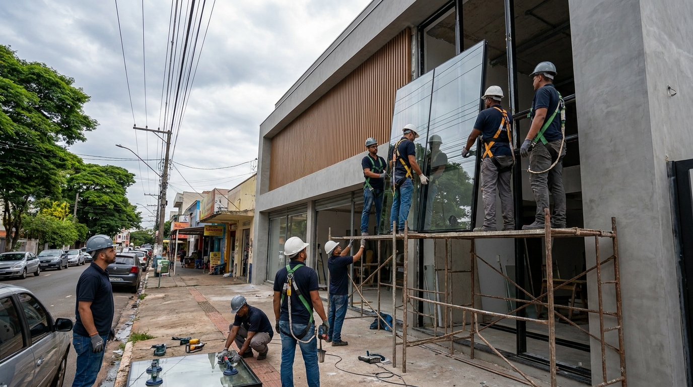 Fachada de Vidro em Porto Alegre‑RS